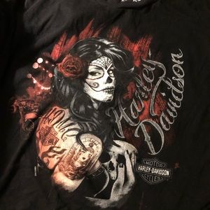 Harley-Davidson Shirt Smoke and Pet Free Home